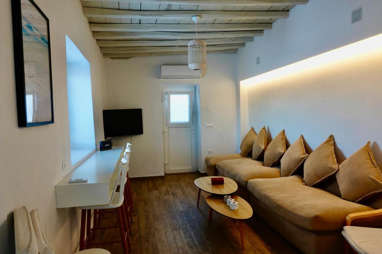 Modern Cycladic Sea View House Villa Ornos  Exterior photo