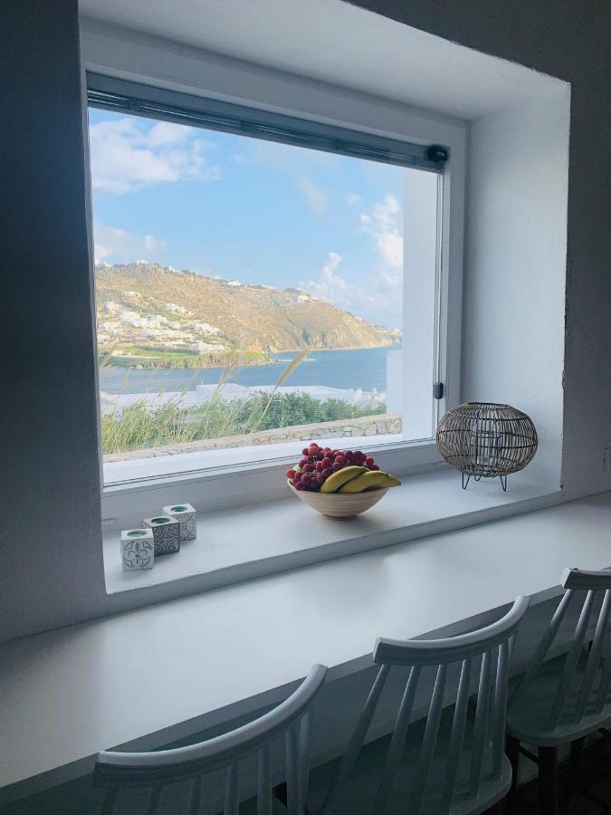 Modern Cycladic Sea View House Villa Ornos  Exterior photo
